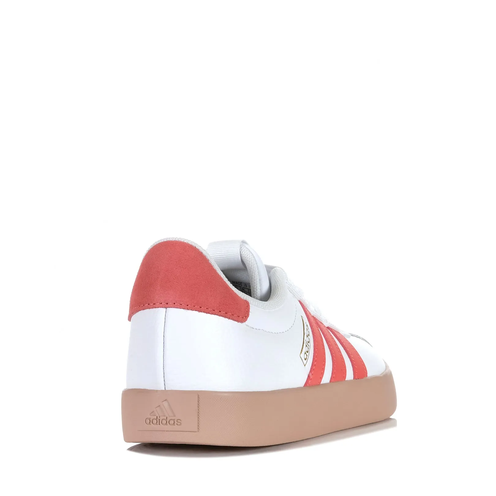 Adidas VL Court 3.0 Womens White/Preloved Scarlet Shoes_Adidas