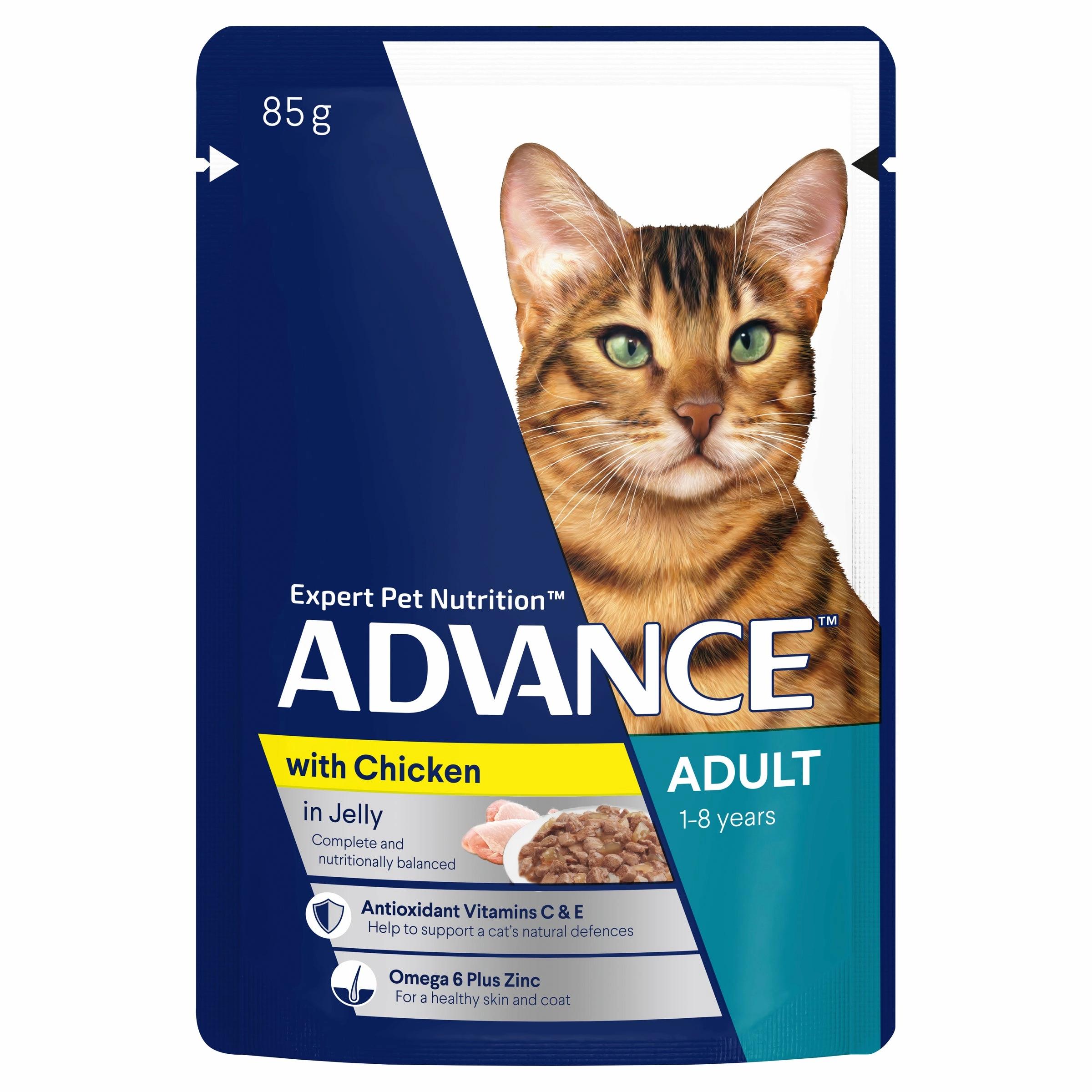 ADVANCE - Adult Chicken in Jelly Cat Wet Food (12pk x 85g)