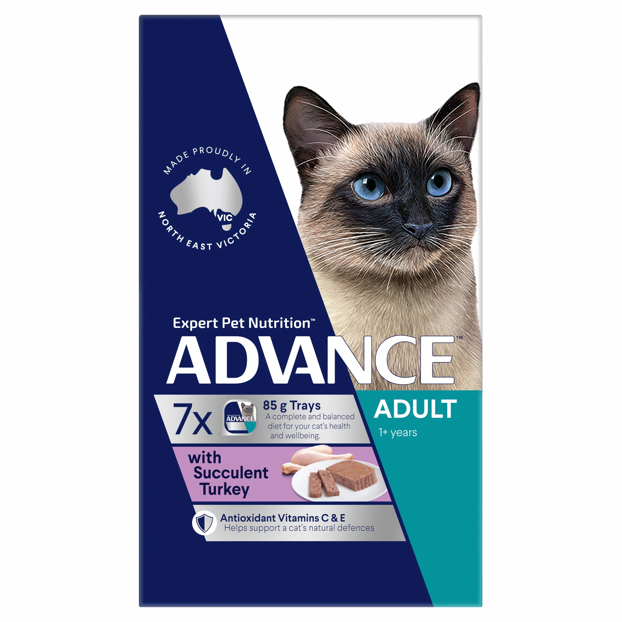 ADVANCE - Adult with Succulent Turkey Cat Wet Food (85g x 7pk)