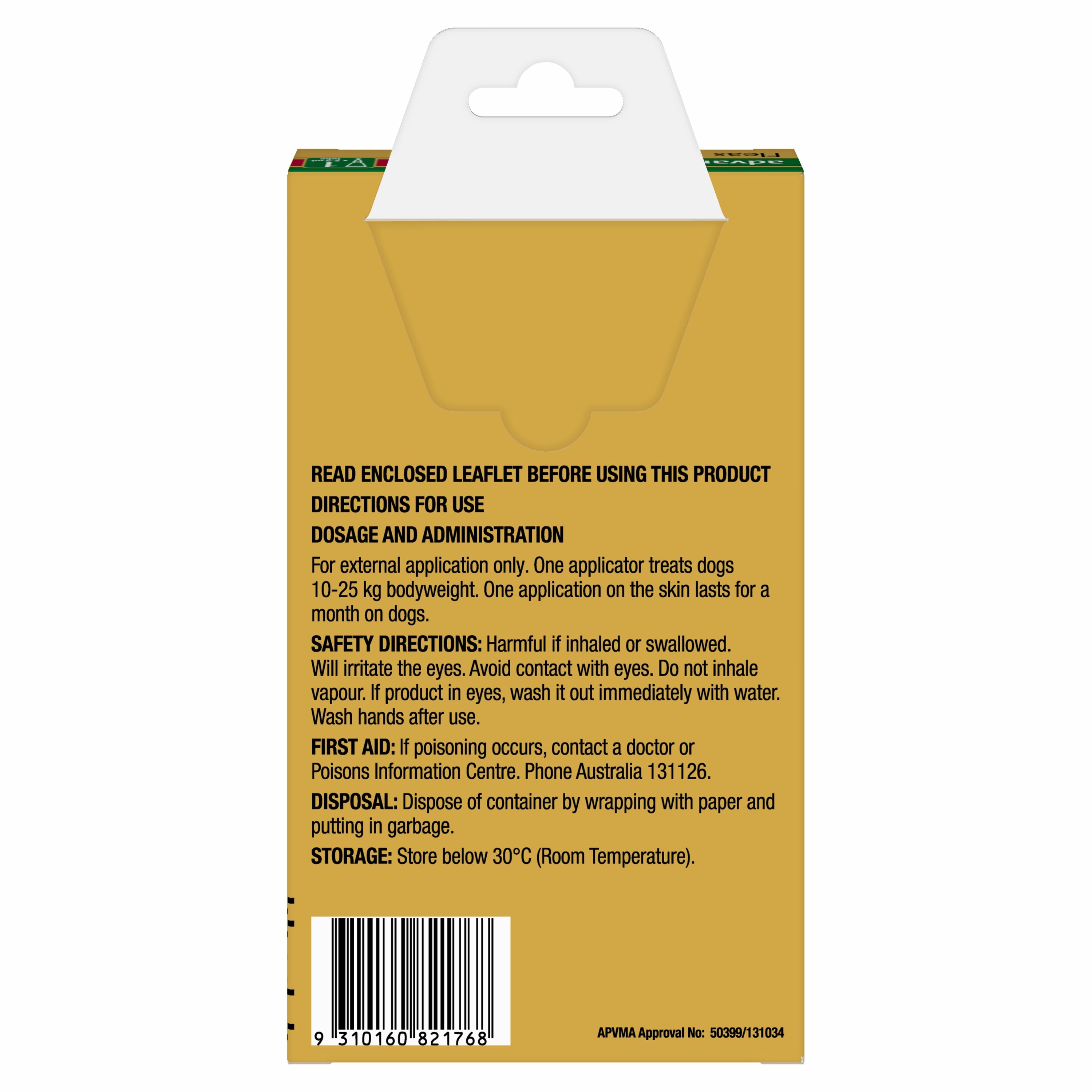 Advantage - Flea Treatment for Dogs 10-25kg (1pk)