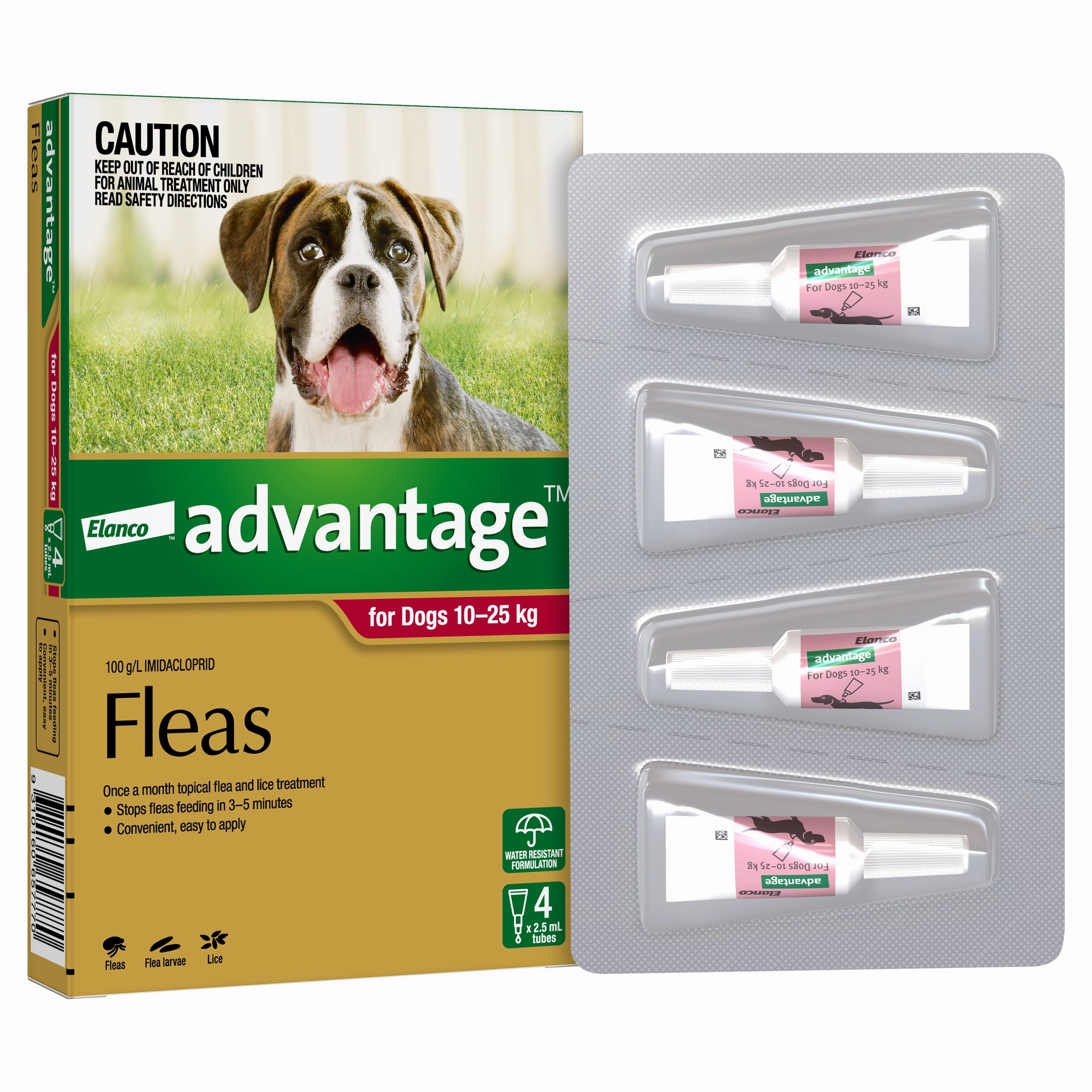 Advantage - Flea Treatment for Dogs 10-25kg (4pk)