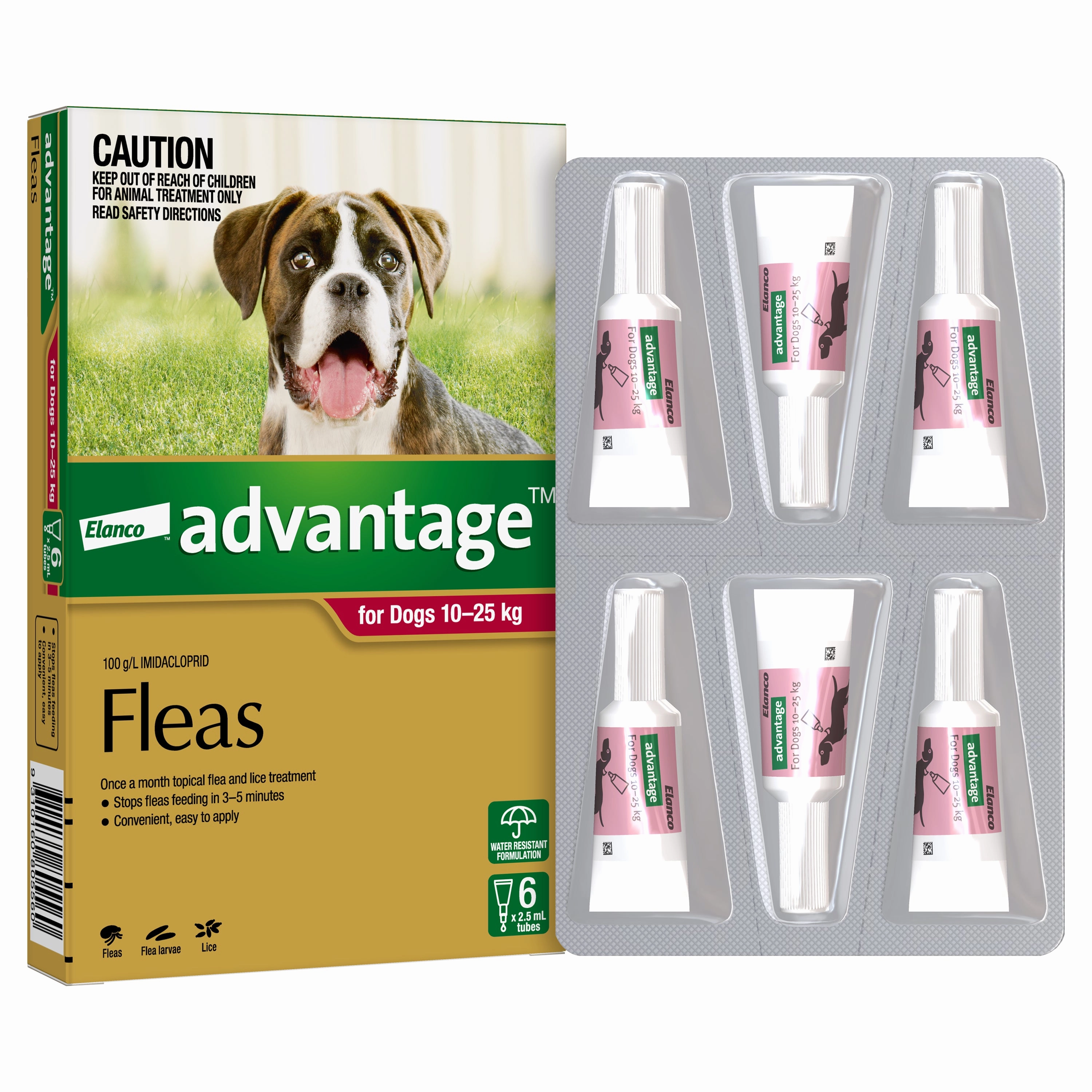 Advantage - Flea Treatment for Dogs 10-25kg (6pk)