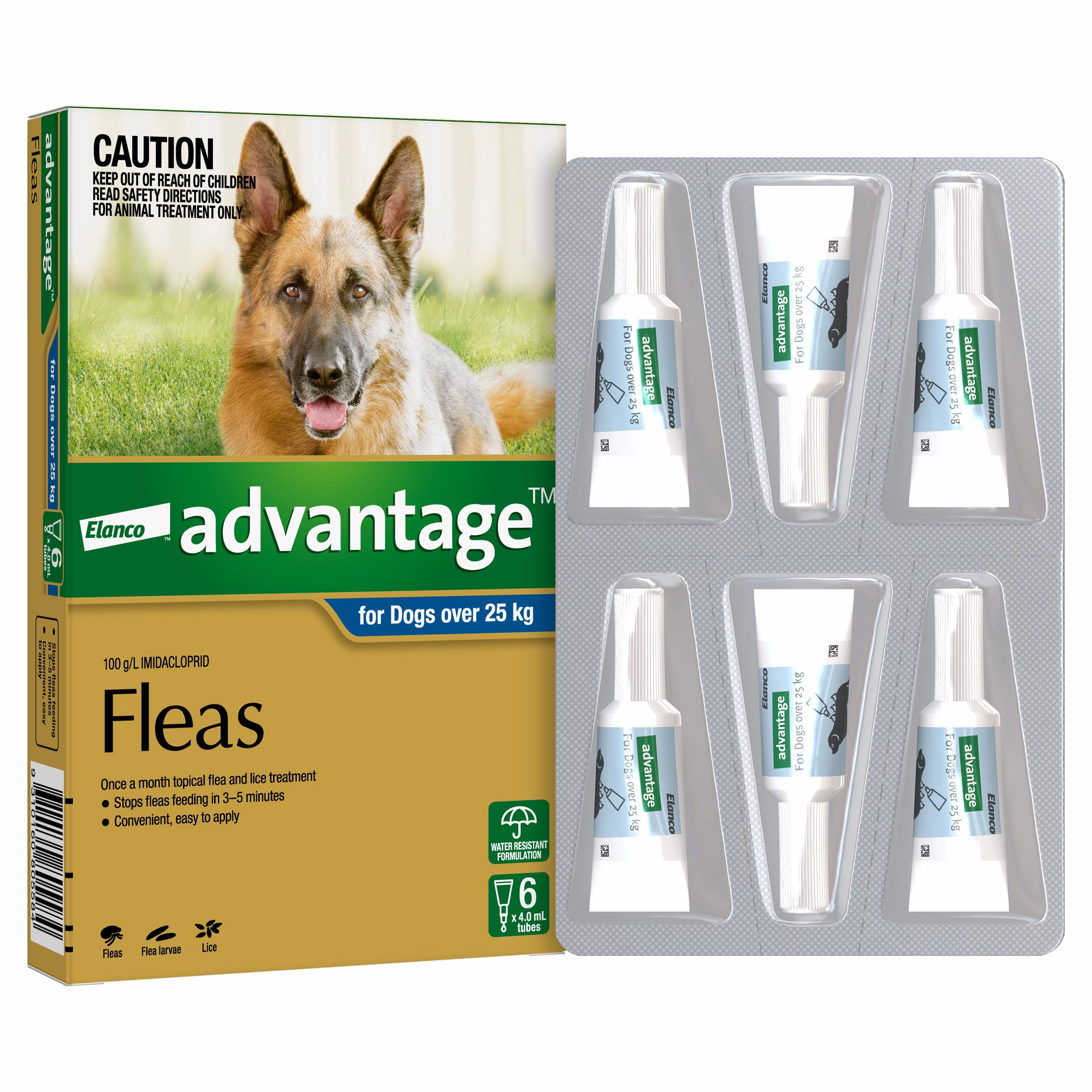Advantage - Flea Treatment for Dogs over 25kg (6pk)