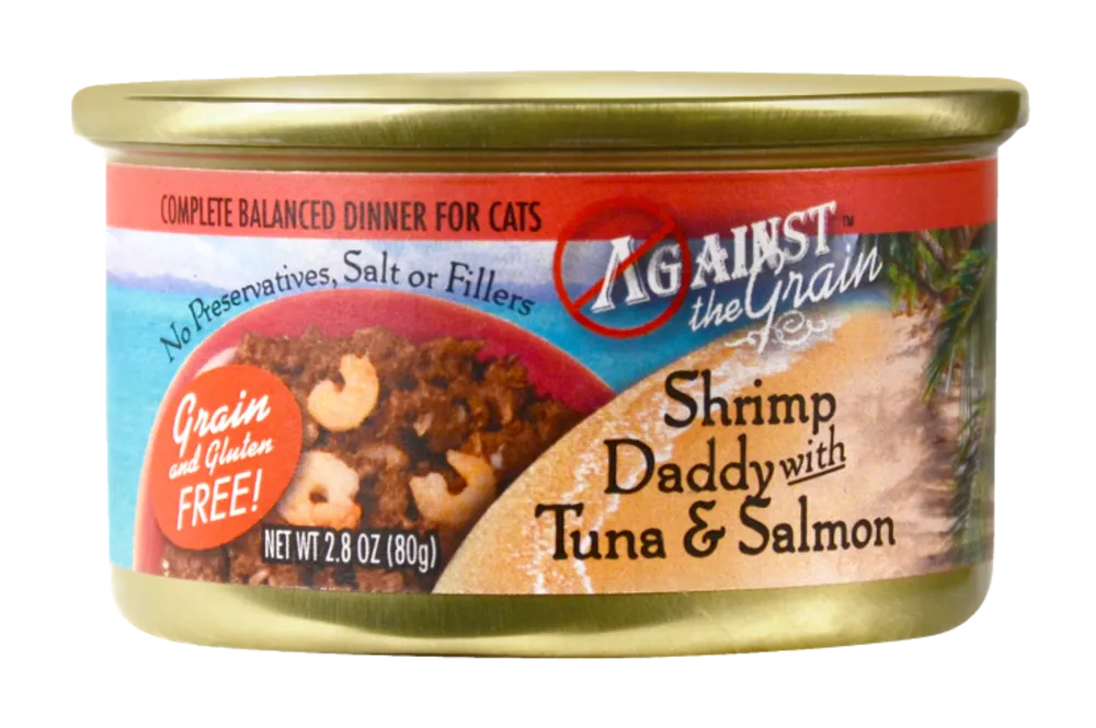 Against the Grain Shrimp Daddy with Tuna and Salmon Canned Cat Food