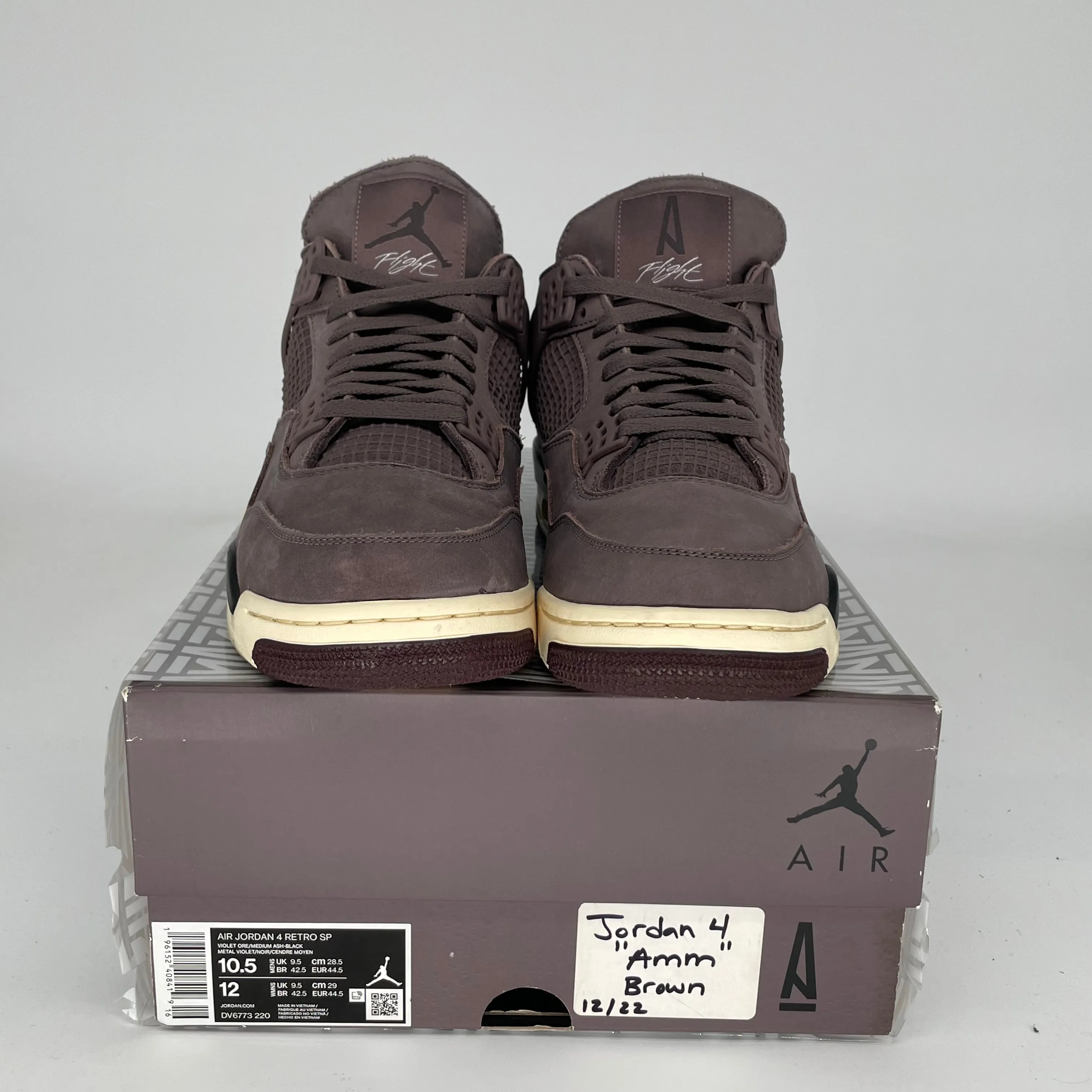 AIR JORDAN 4 A MA MANIERE VIOLET ORE SIZE 10.5 DV6773-220