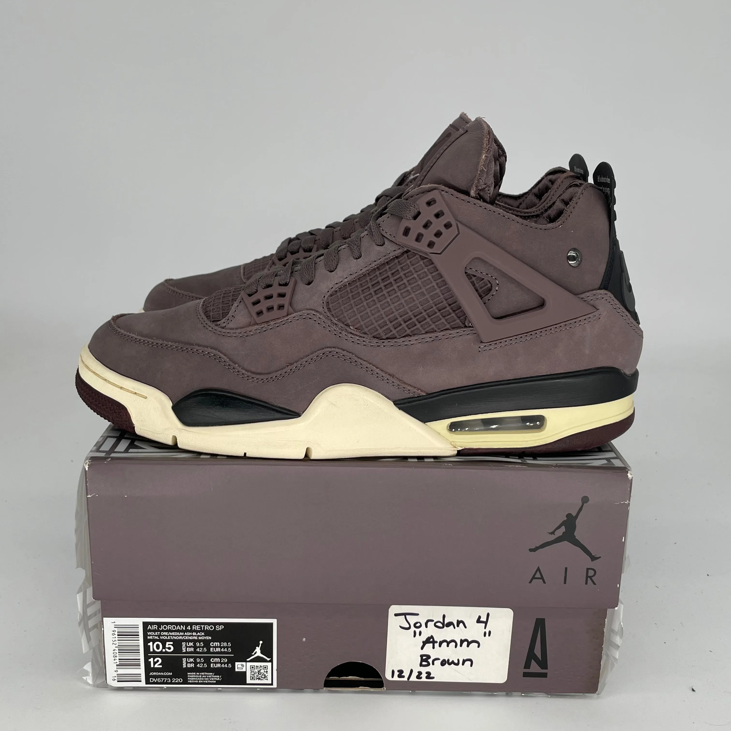 AIR JORDAN 4 A MA MANIERE VIOLET ORE SIZE 10.5 DV6773-220