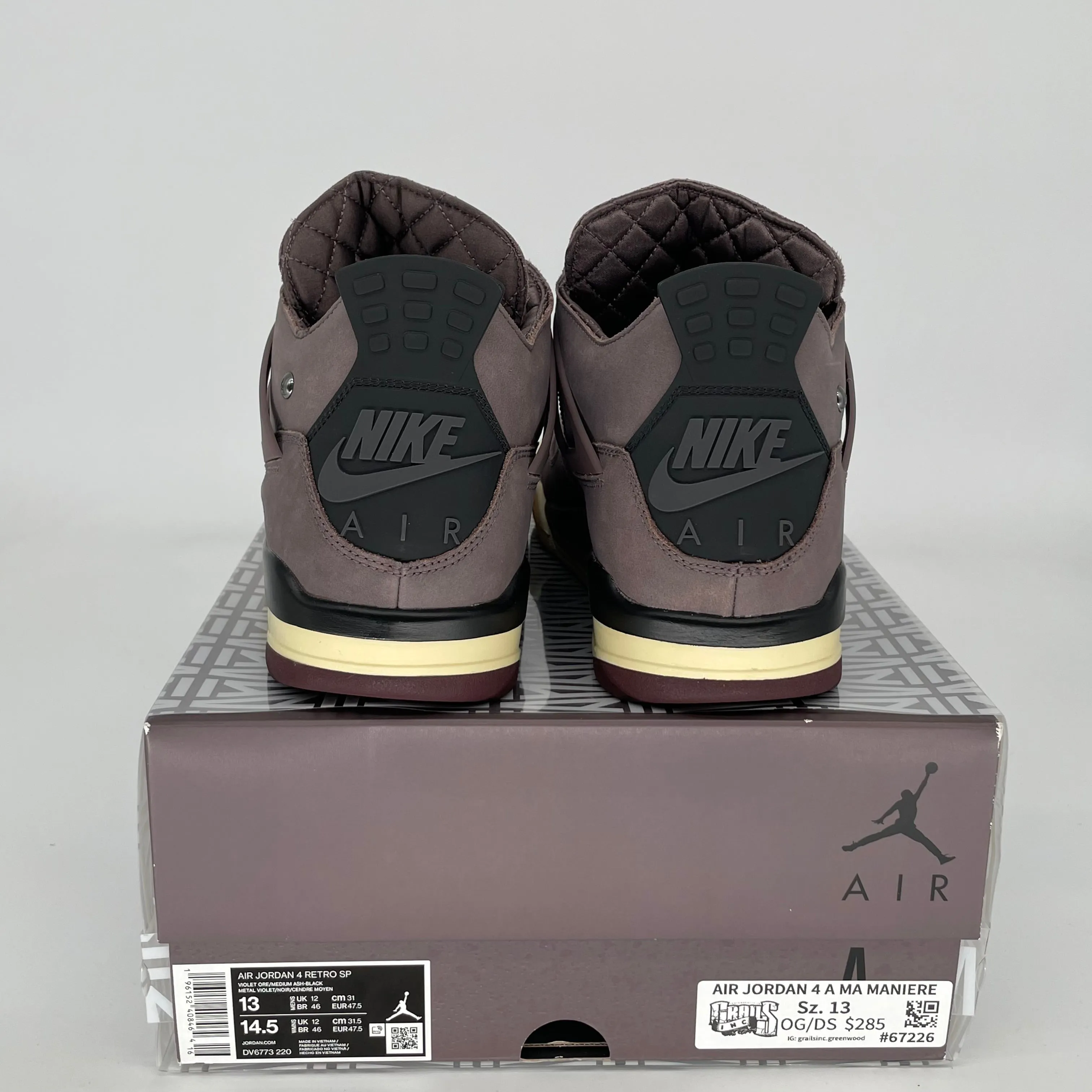 AIR JORDAN 4 A MA MANIERE VIOLET ORE SIZE 13 DV6773-220