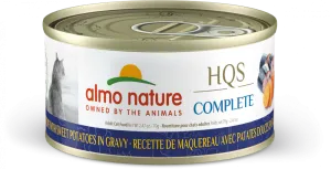 Almo Nature HQS Complete Cat Grain Free Mackerel with Sweet Potatoes In Gravy Canned Cat Food
