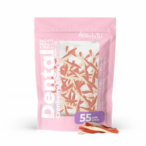 Altimate Pet Dog Dental Chews Infused with Cranberry Extract - Mini Stick 55pcs