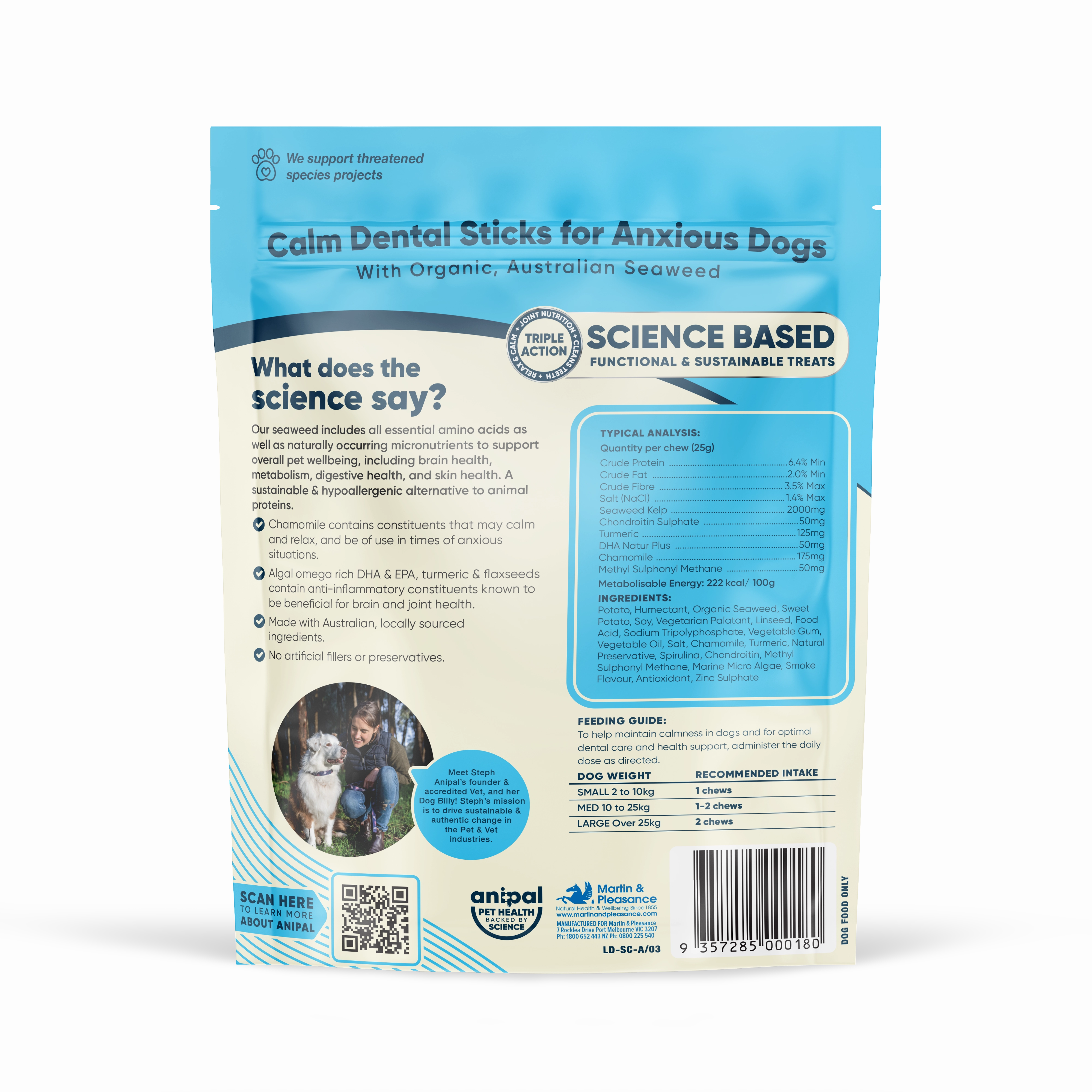 Anipal Dental Sticks Calm 210g