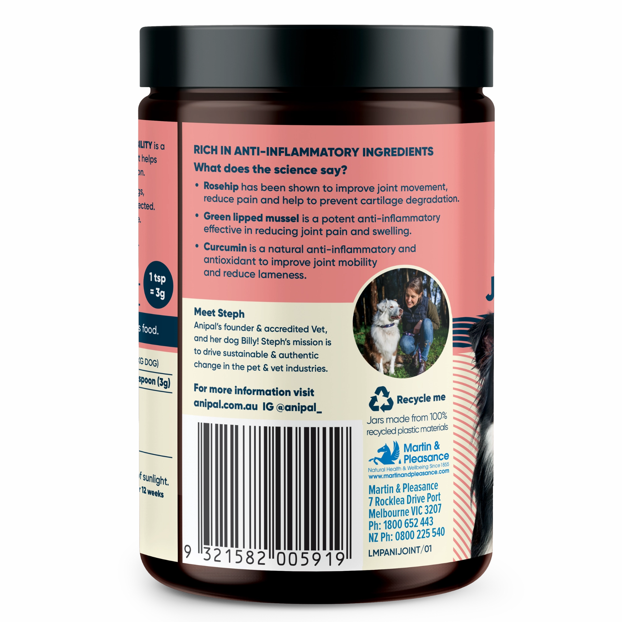 Anipal Joint Formula Powder Meal Topper 135g