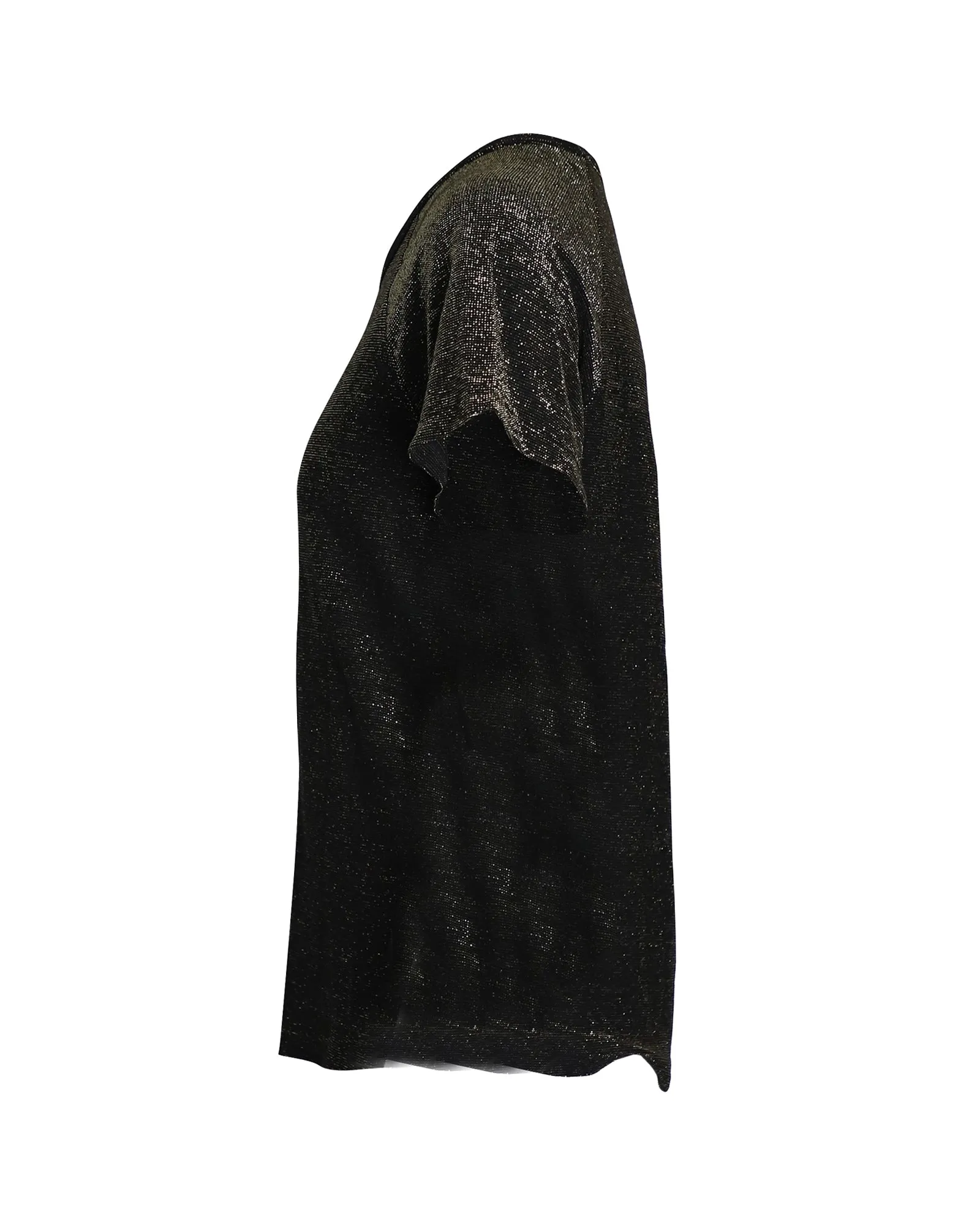 A.P.C. Sparkly T-Shirt in Black Viscose