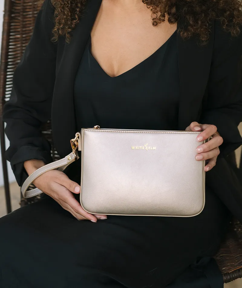 Ara Convertible Crossbody Clutch - Champagne - [OUTLET RETIRED FINAL SALE]