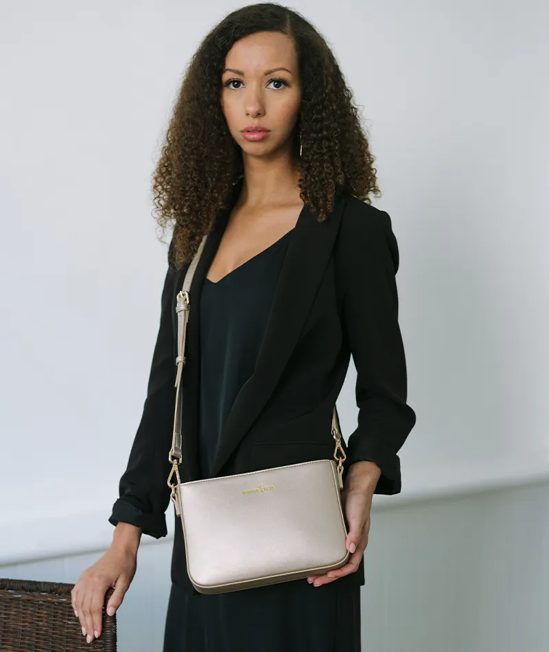 Ara Convertible Crossbody Clutch - Champagne - [OUTLET RETIRED FINAL SALE]