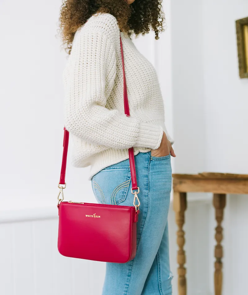 Ara Convertible Crossbody Clutch - Cranberry - [OUTLET RETIRED FINAL SALE]