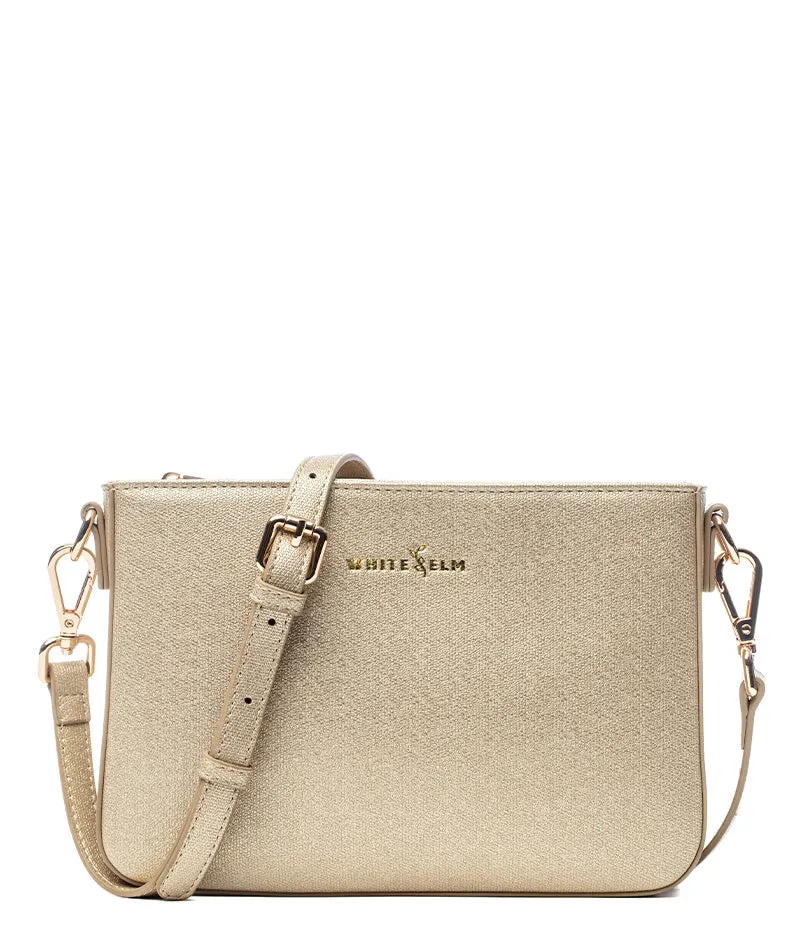Ara Convertible Crossbody Clutch - Gold Sparkle - [OUTLET RETIRED FINAL SALE]