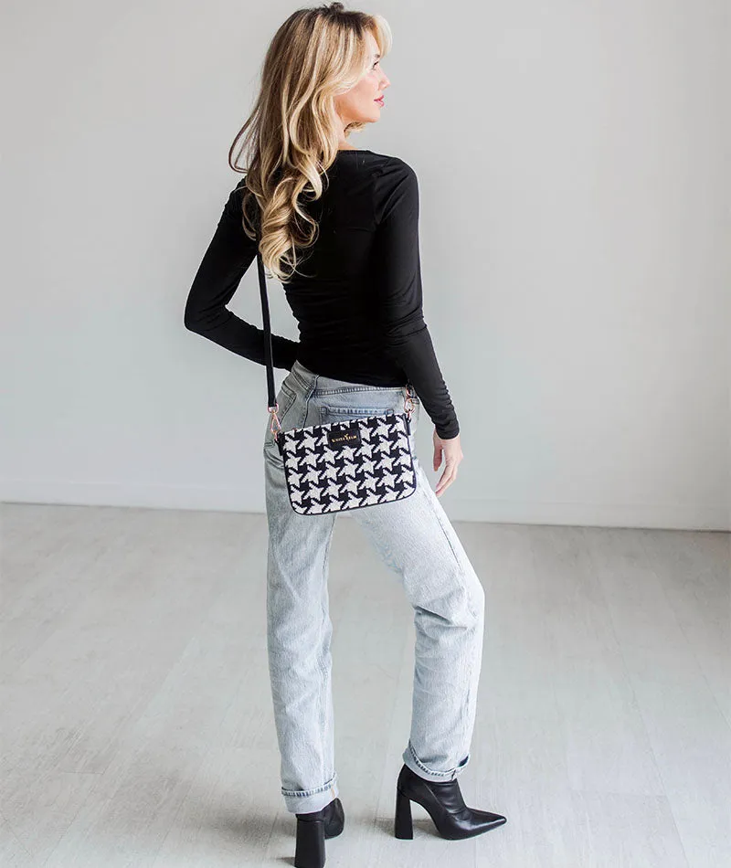 Ara Convertible Crossbody Clutch - Houndstooth - [OUTLET RETIRED FINAL SALE]