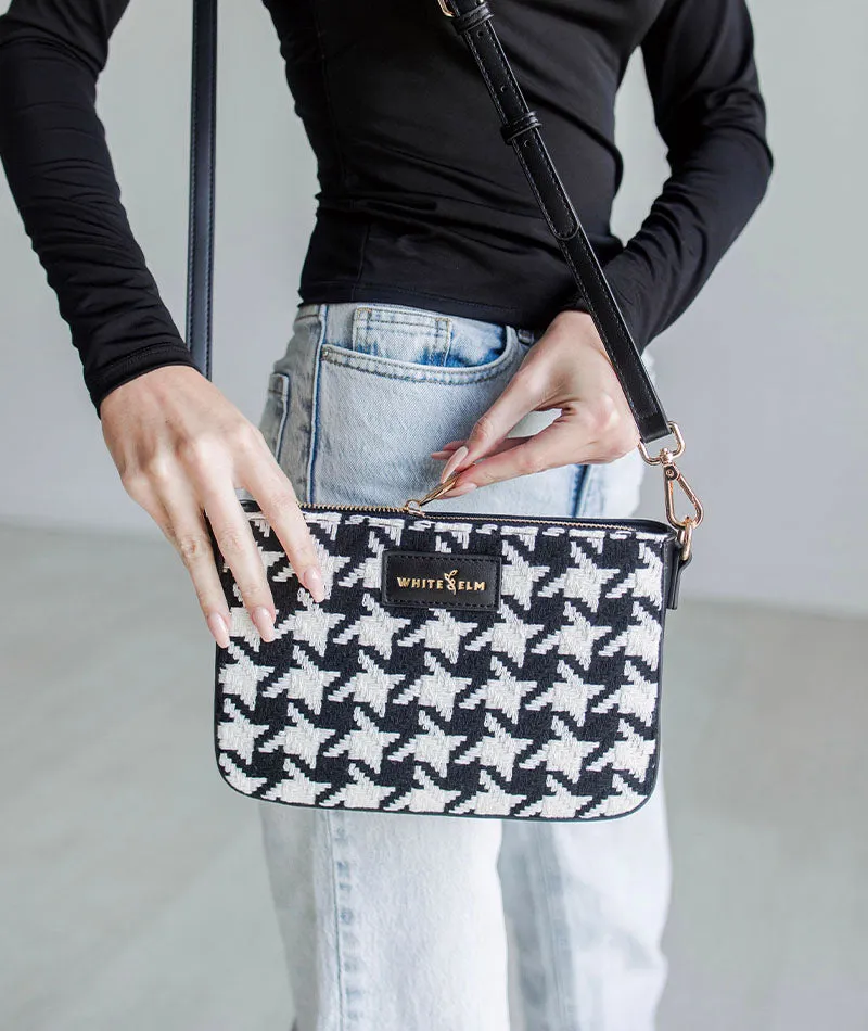 Ara Convertible Crossbody Clutch - Houndstooth - [OUTLET RETIRED FINAL SALE]