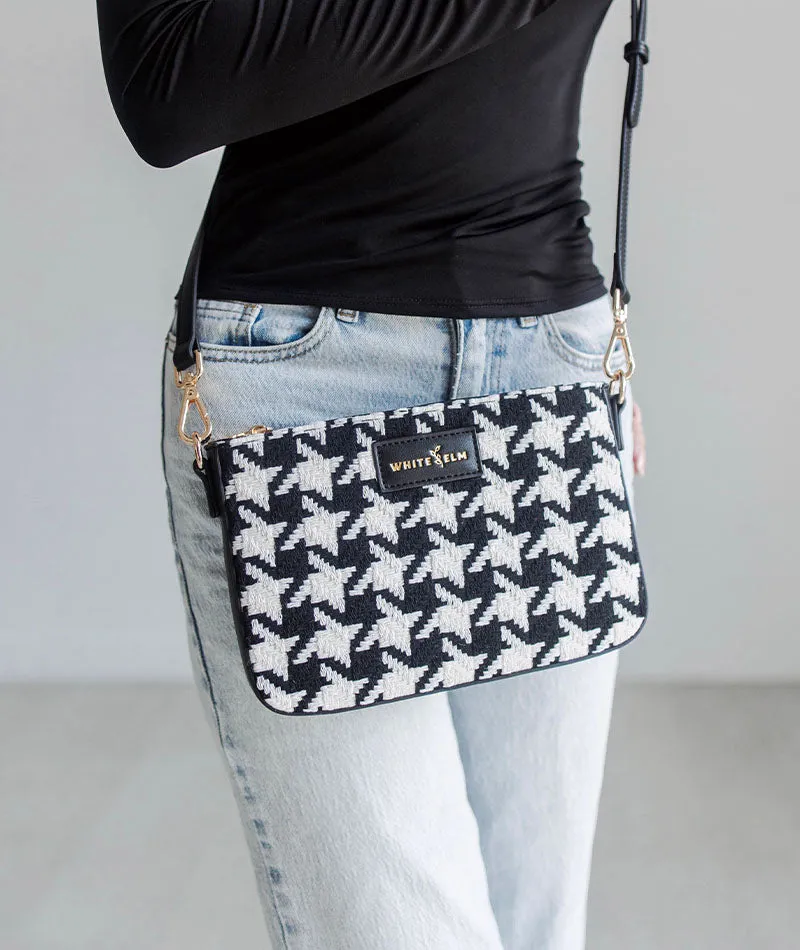 Ara Convertible Crossbody Clutch - Houndstooth - [OUTLET RETIRED FINAL SALE]