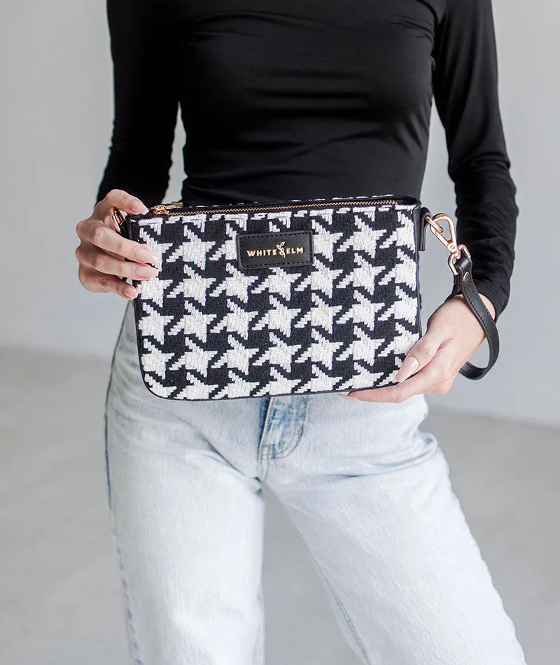 Ara Convertible Crossbody Clutch - Houndstooth - [OUTLET RETIRED FINAL SALE]