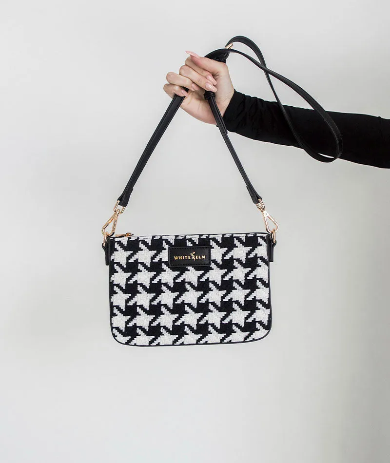 Ara Convertible Crossbody Clutch - Houndstooth - [OUTLET RETIRED FINAL SALE]