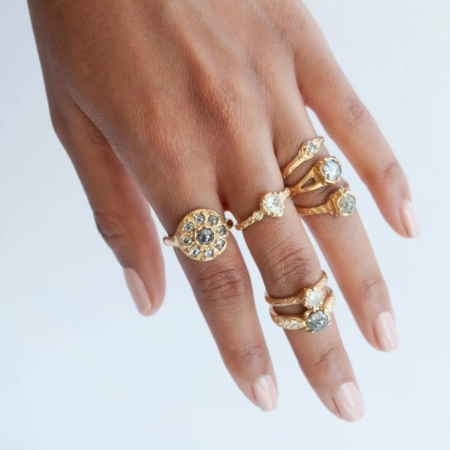 Ara Salt & Pepper Diamond Ring