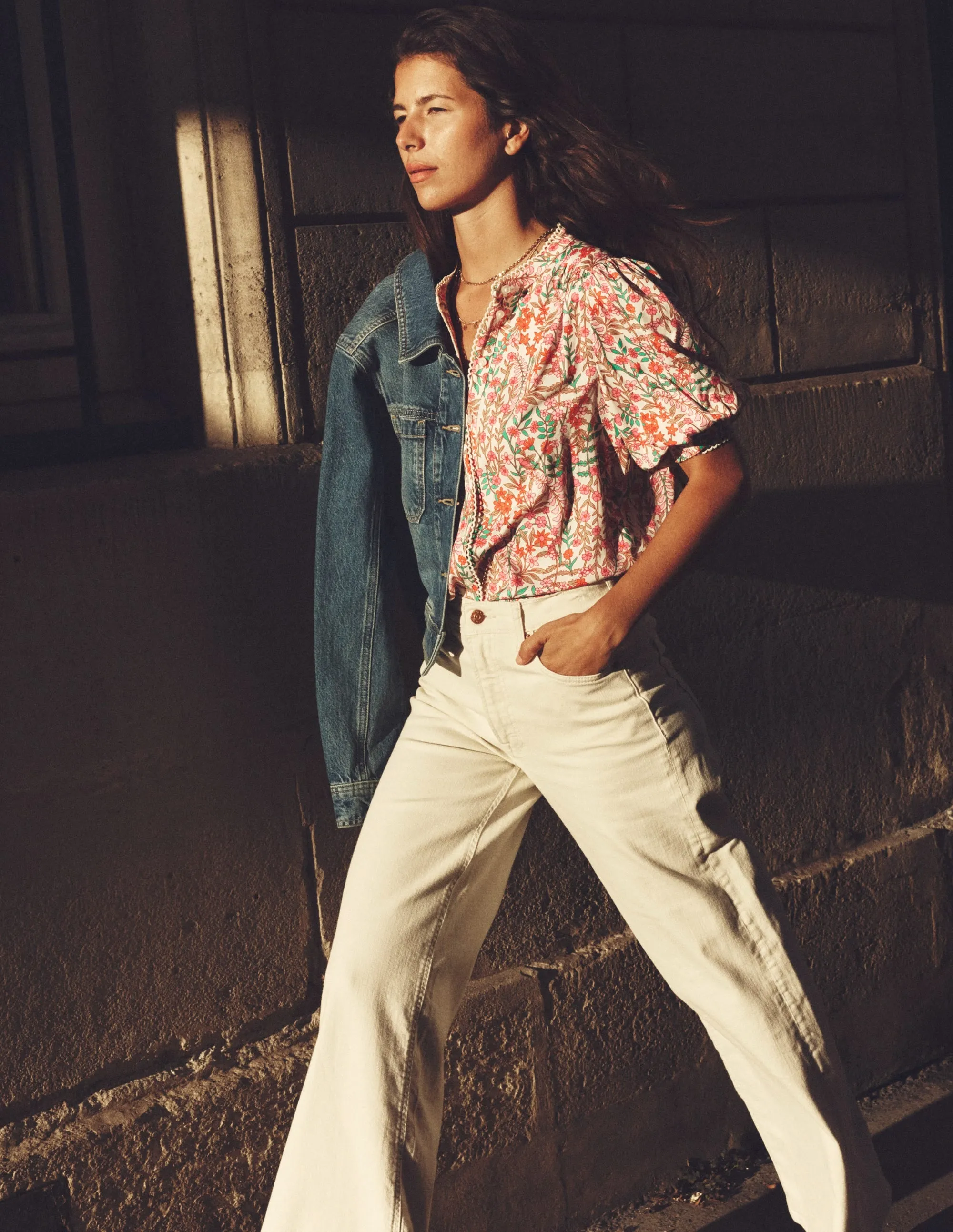 Ara Short Sleeve Top-Multi, Foliage Bud