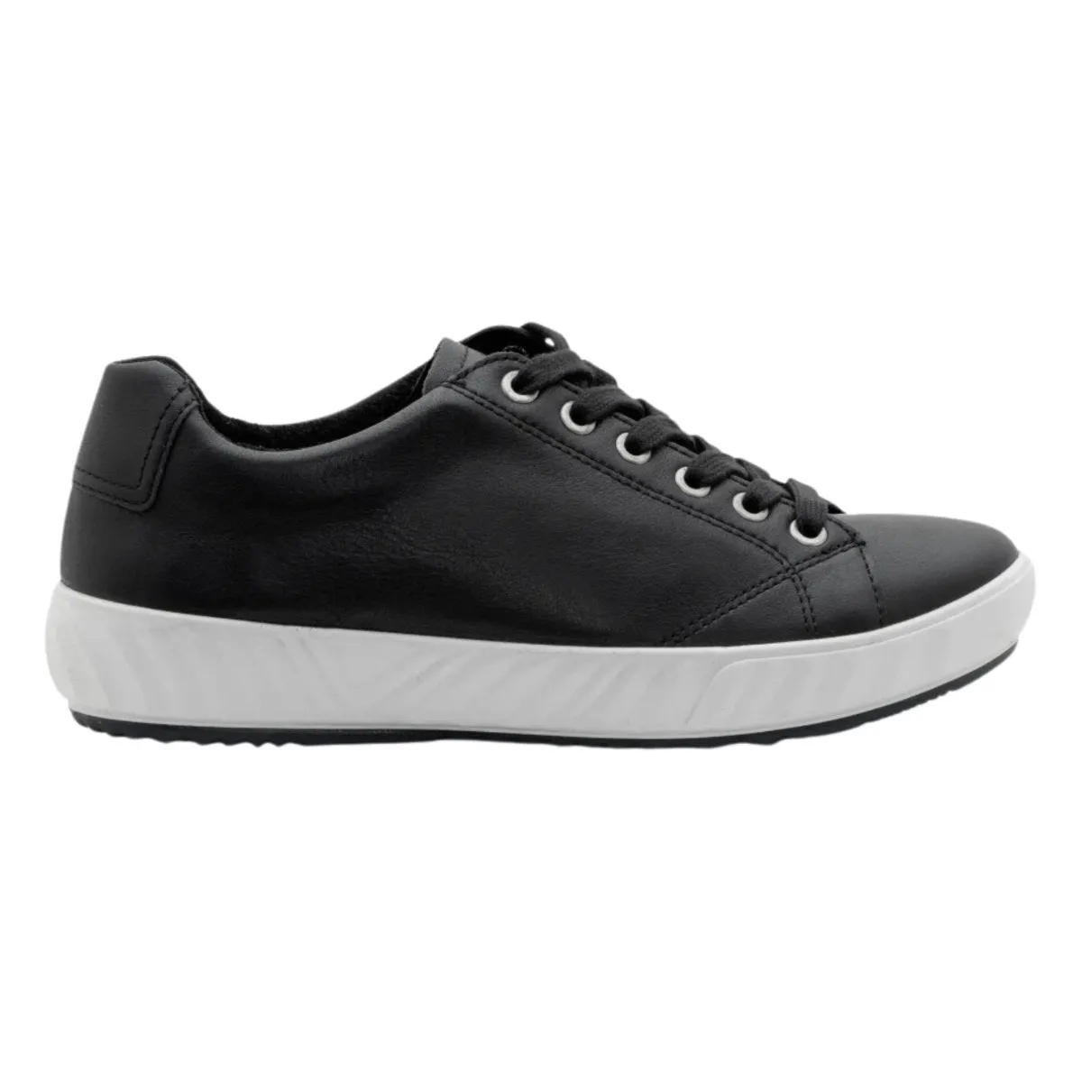 Ara Women's Alexandria Black Leather/White Sole Ara Shoes