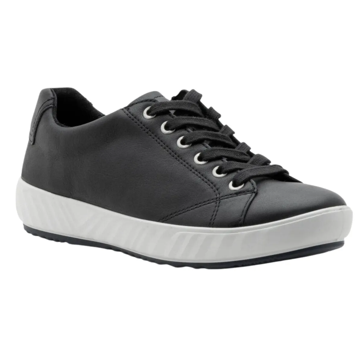 Ara Women's Alexandria Black Leather/White Sole Ara Shoes