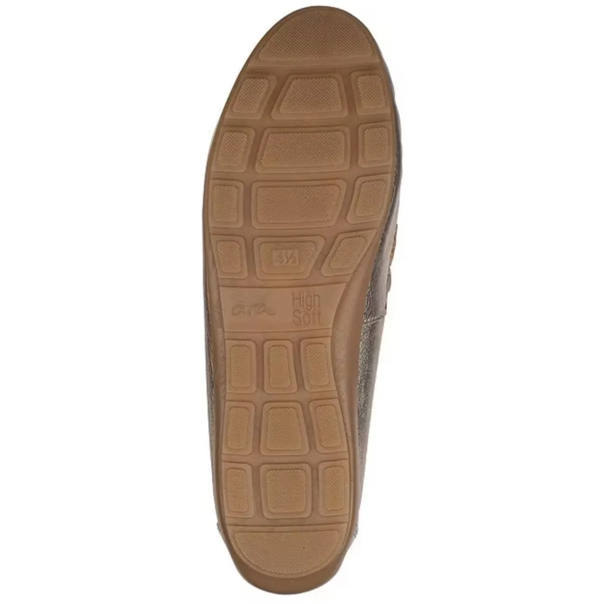 Ara Women's Amarillo Driving Moccasin Platinum Metallic Leather Ara Shoes