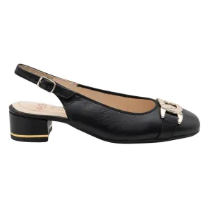 Ara Women's Gallant Slingback Black Leather Ara Shoes