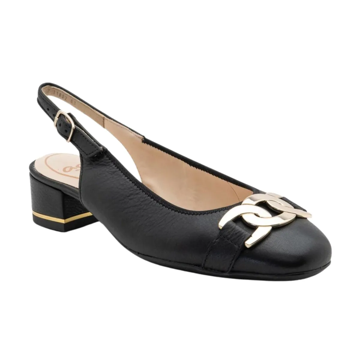 Ara Women's Gallant Slingback Black Leather Ara Shoes