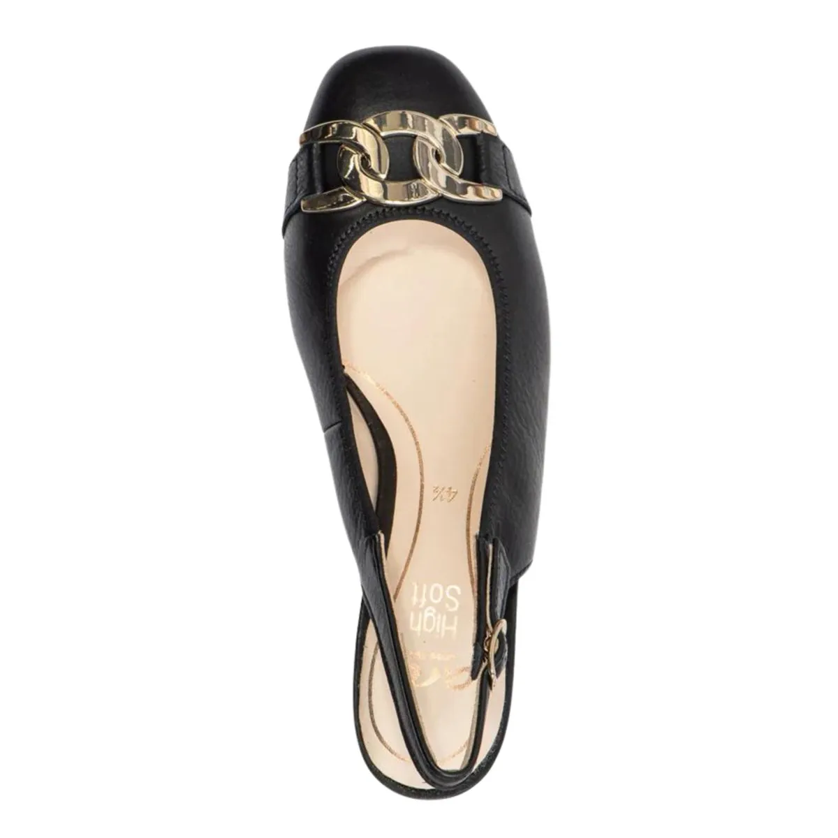 Ara Women's Gallant Slingback Black Leather Ara Shoes