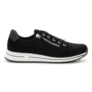 Ara Women's Oleanna Black Puntikid Suede Ara Shoes