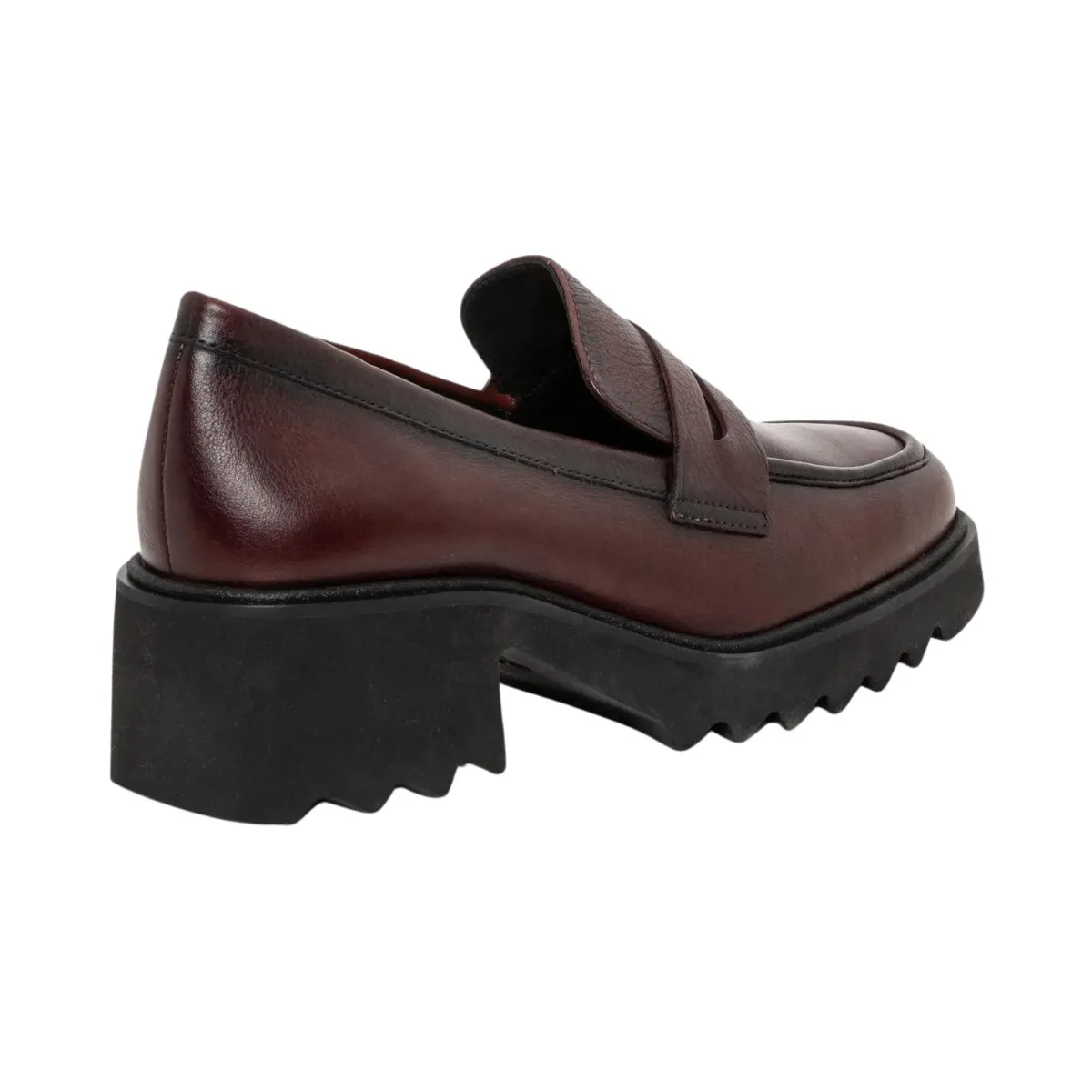Ara Women's Prism Platform Penny Amarone Calf Leather Ara Shoes