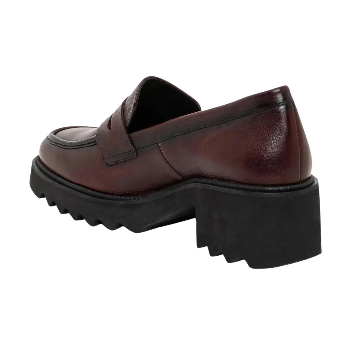 Ara Women's Prism Platform Penny Amarone Calf Leather Ara Shoes
