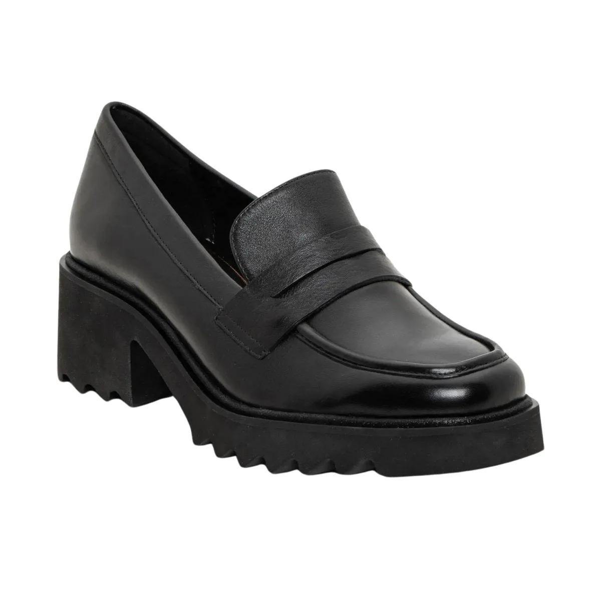 Ara Women's Prism Platform Penny Black Calf Leather Ara Shoes
