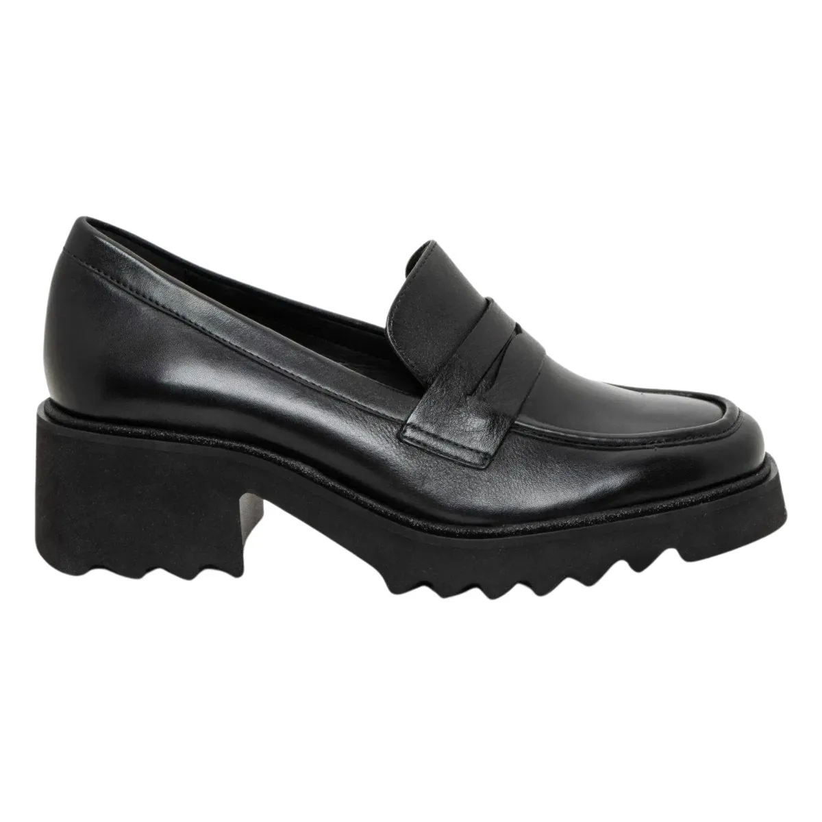 Ara Women's Prism Platform Penny Black Calf Leather Ara Shoes