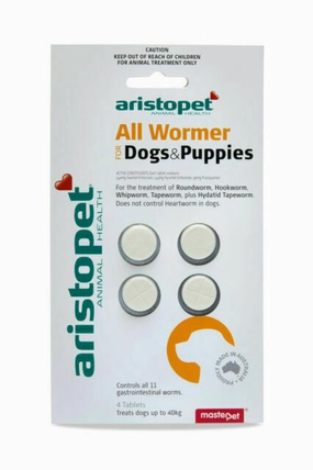 Aristopet - All Wormer For Dogs and Puppies (4pk)