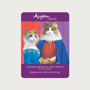 AUJOU BY RAWZ Chicken Breast & Duck Recipe for Cats