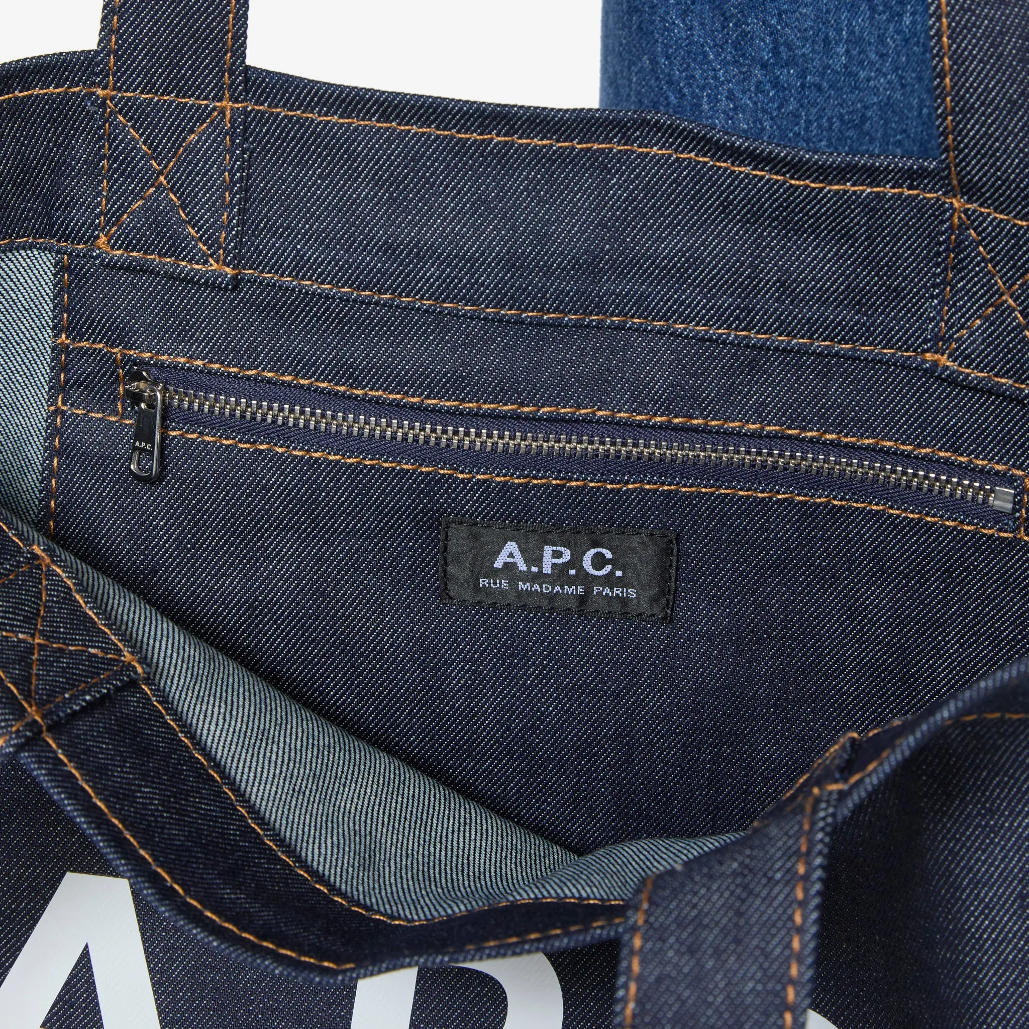 Axel Tote Bag Dark Navy Blue A.P.C. Clothing