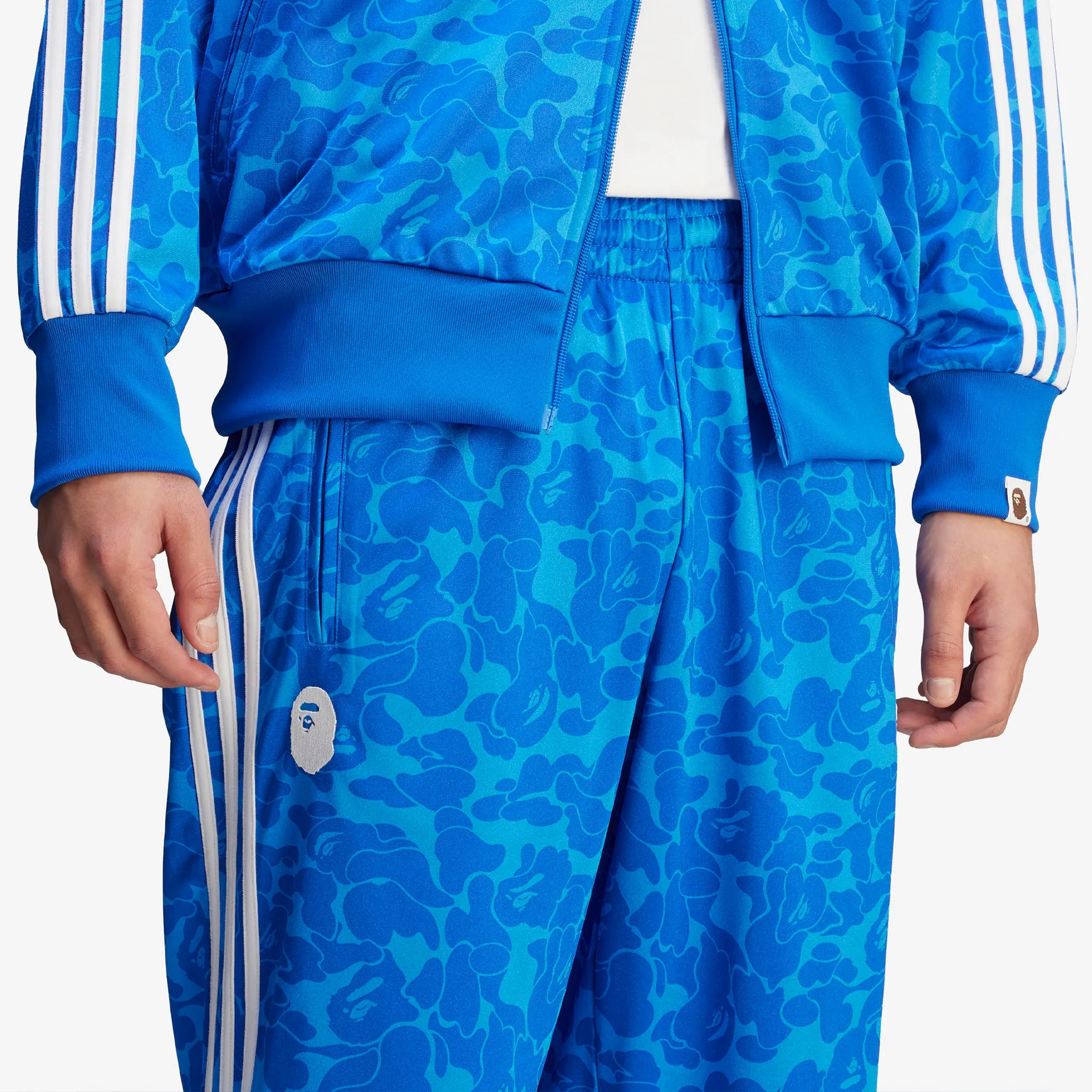 BAPE x Firebird Track Pants Blue adidas Clothing