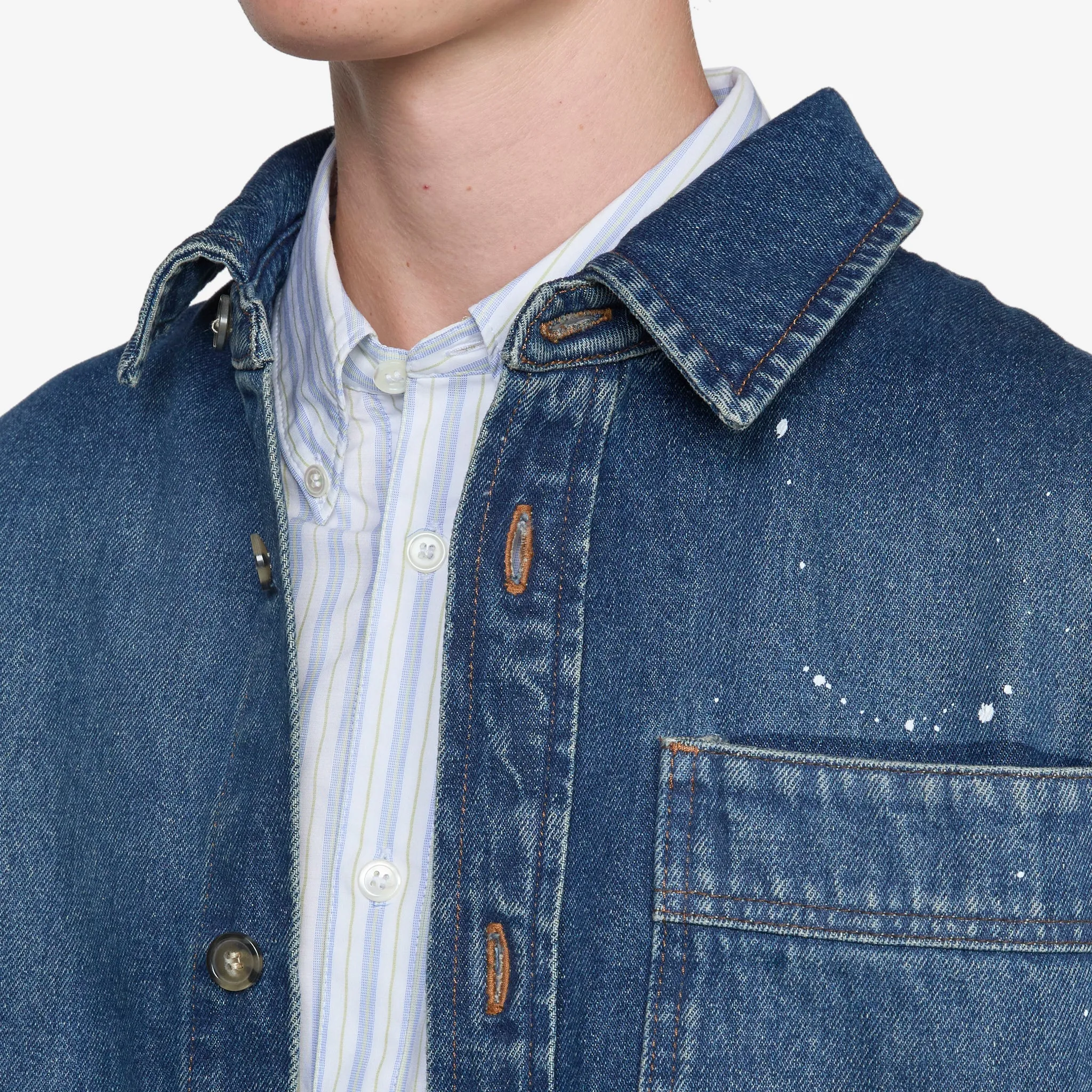 Basil Overshirt Stonewashed Indigo A.P.C. Clothing