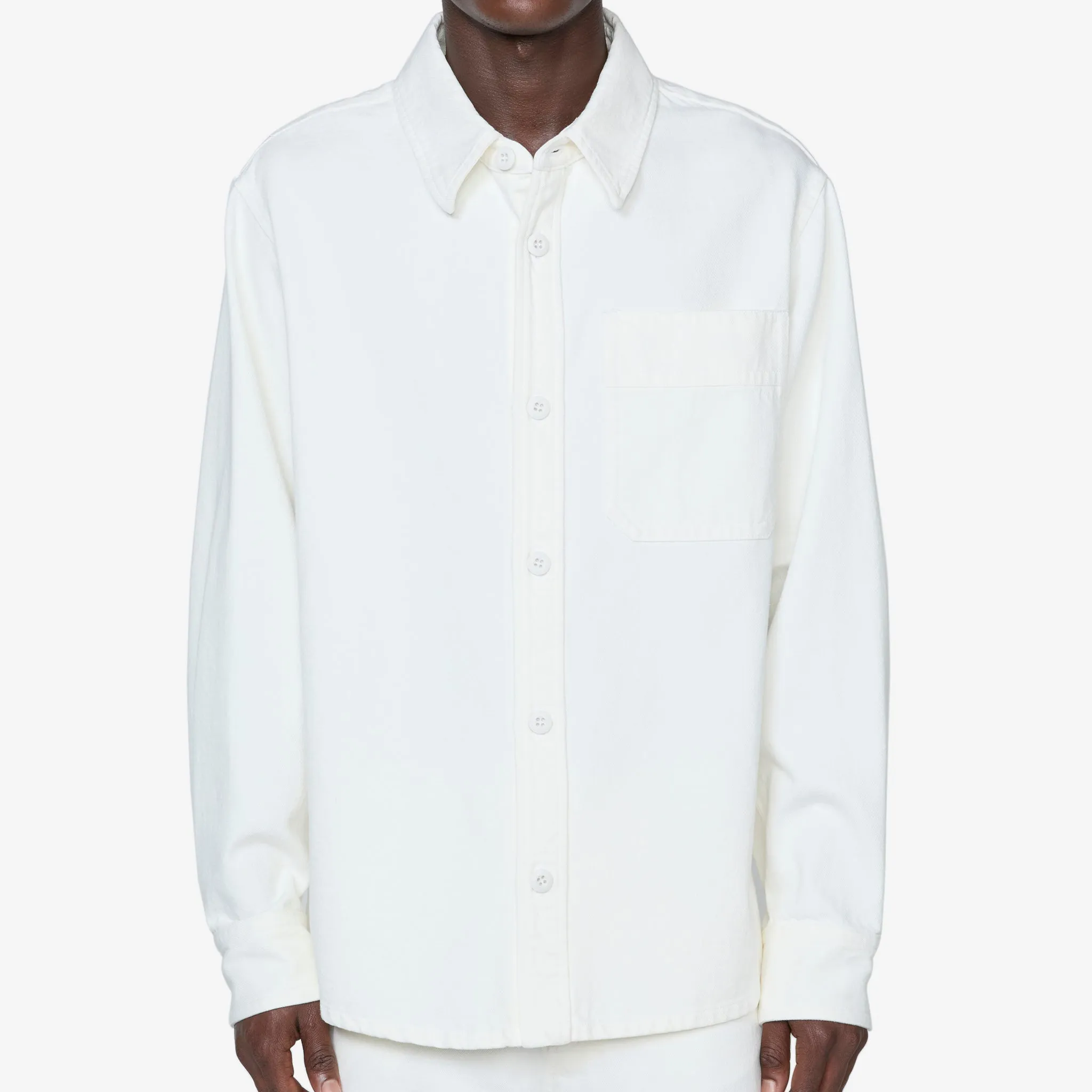 Basile Brodée Poitrine Overshirt Eggshell A.P.C. Clothing
