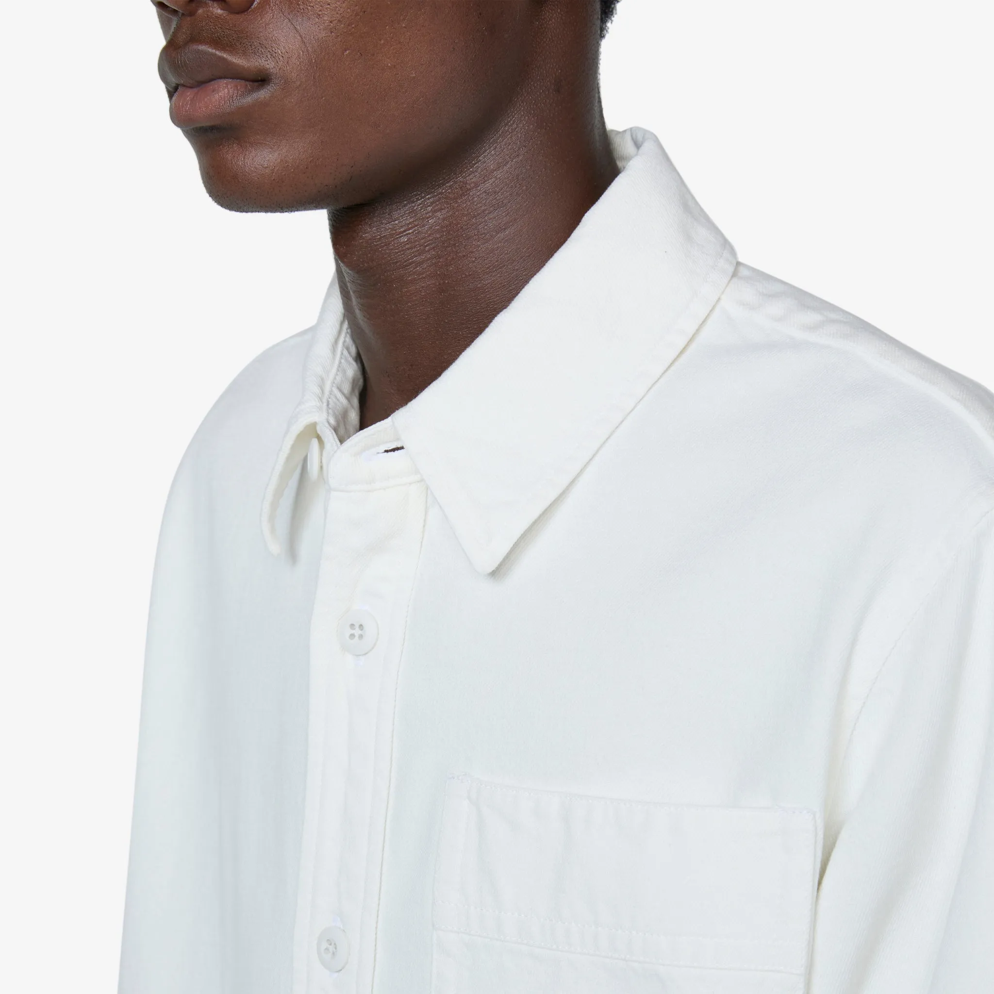 Basile Brodée Poitrine Overshirt Eggshell A.P.C. Clothing
