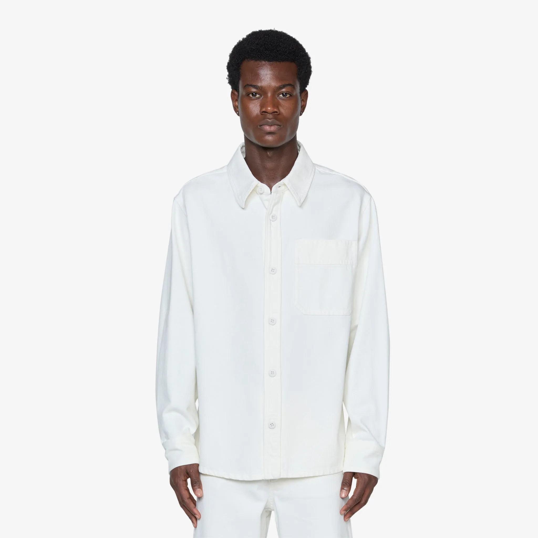 Basile Brodée Poitrine Overshirt Eggshell A.P.C. Clothing