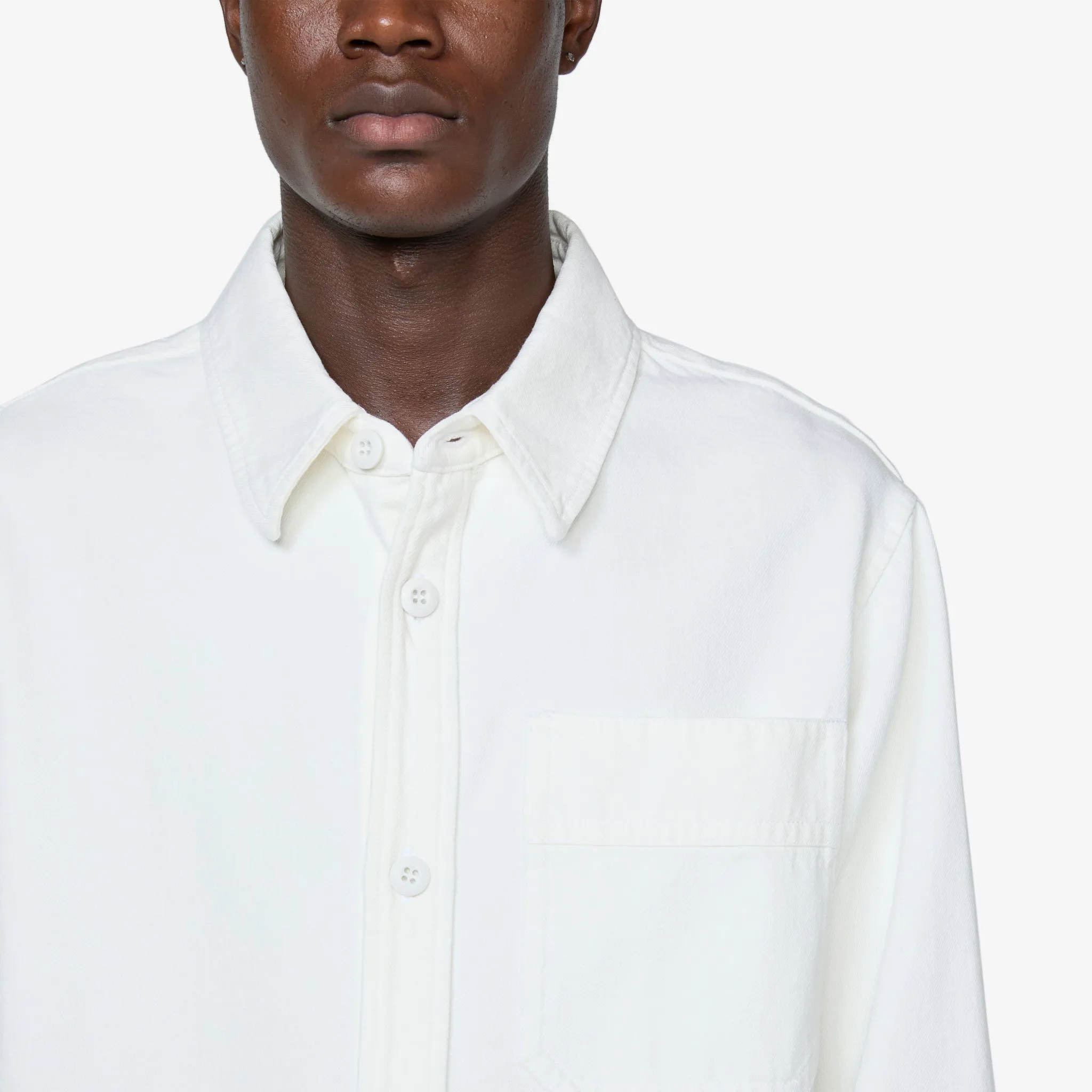 Basile Brodée Poitrine Overshirt Eggshell A.P.C. Clothing