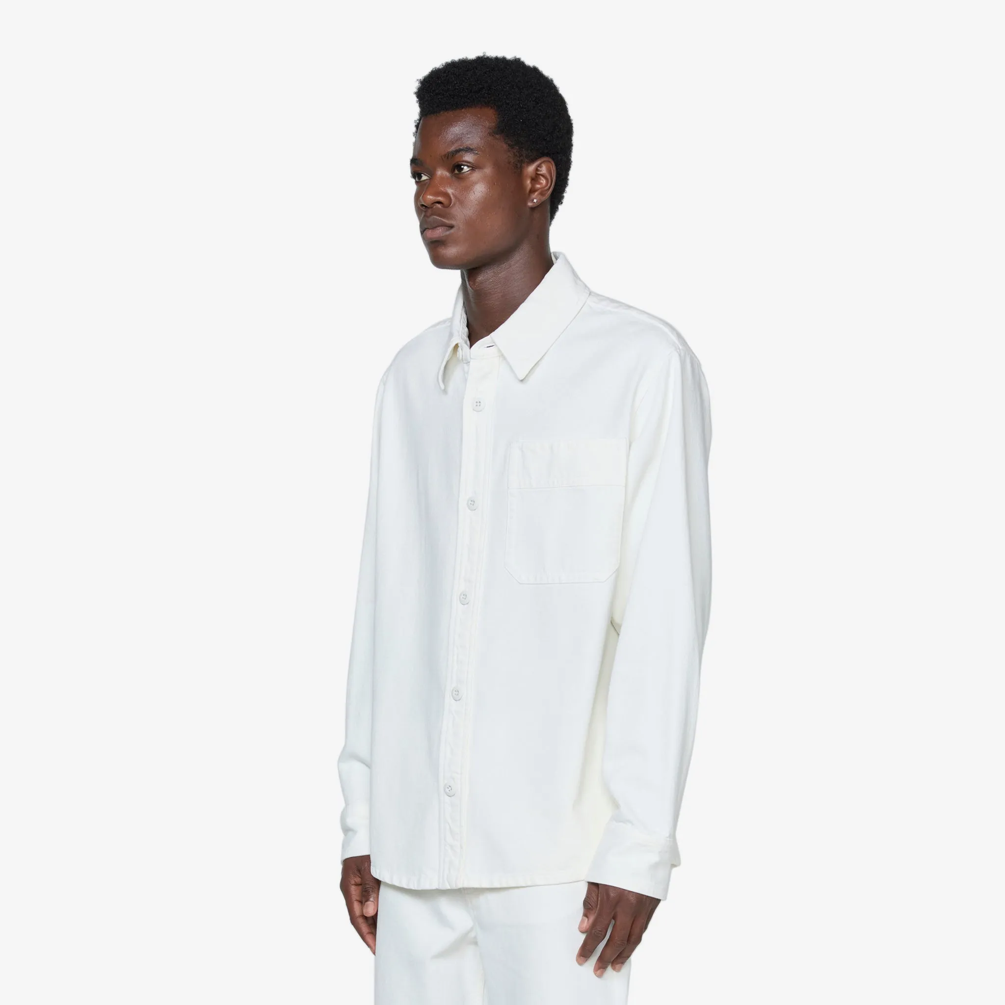 Basile Brodée Poitrine Overshirt Eggshell A.P.C. Clothing