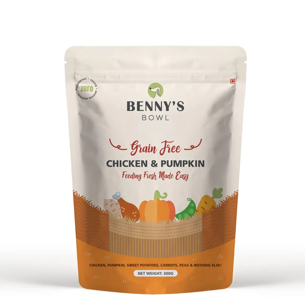 Bennys Bowl Chicken and Pumpkin Dog Fresh and Wet Food