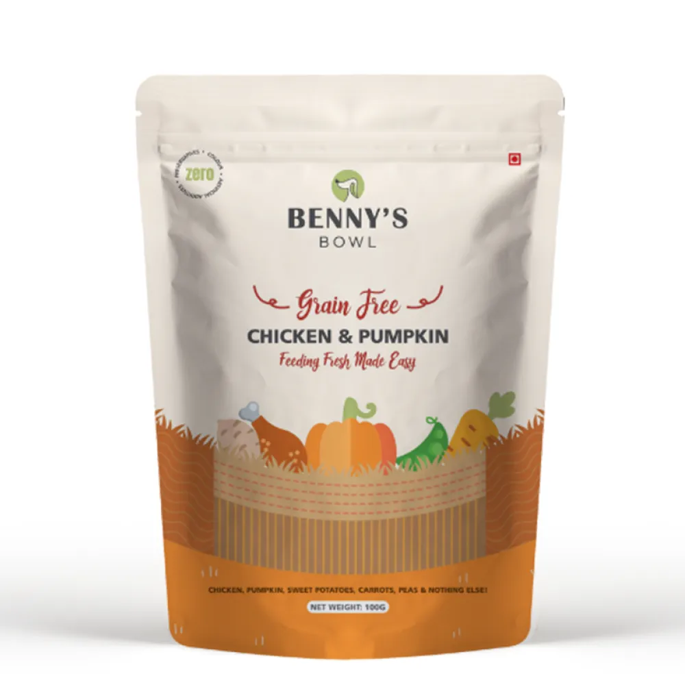 Bennys Bowl Chicken and Pumpkin Dog Fresh and Wet Food